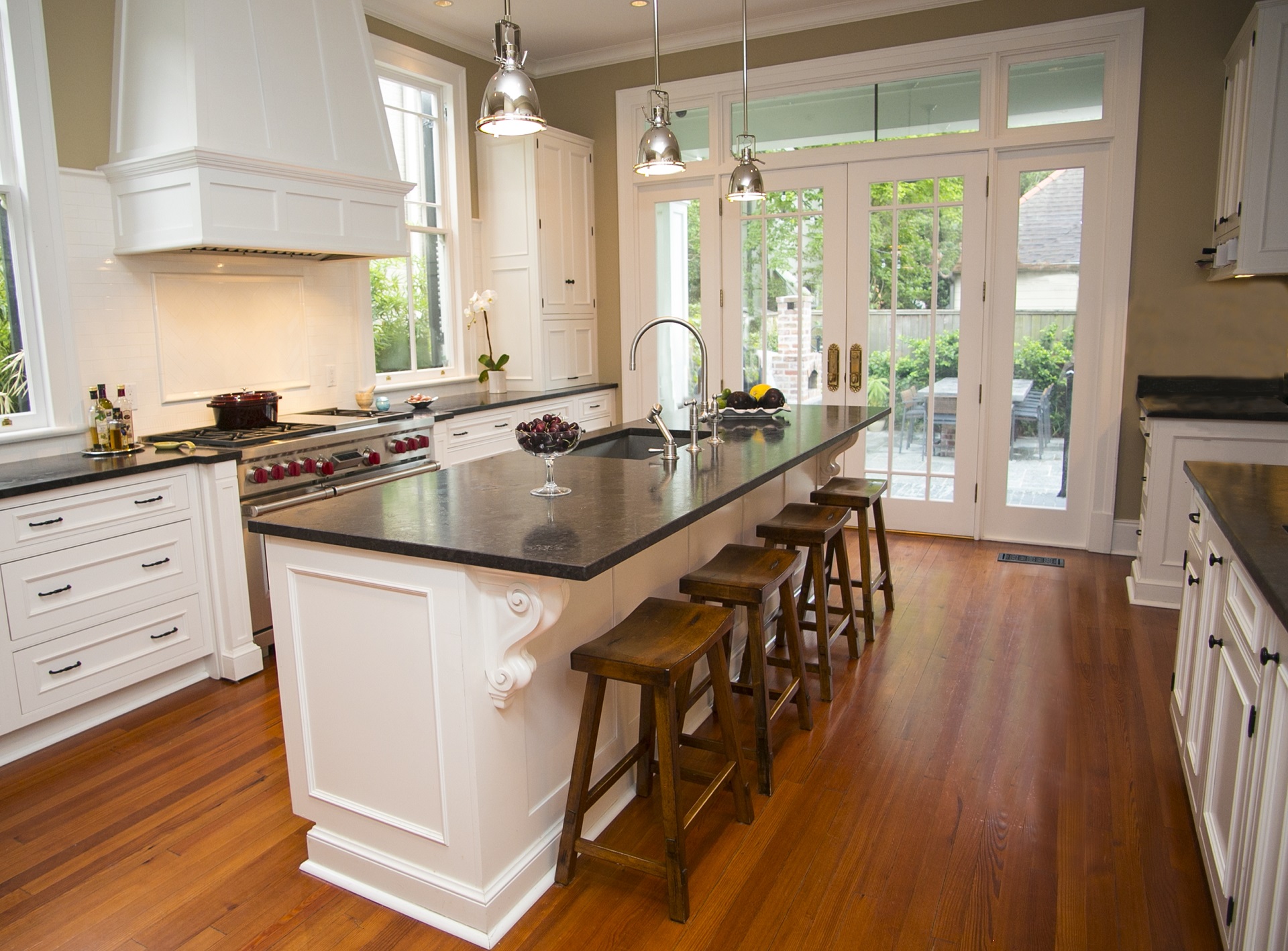 Uptown Elegant Kitchen highlighting custom cabinetry